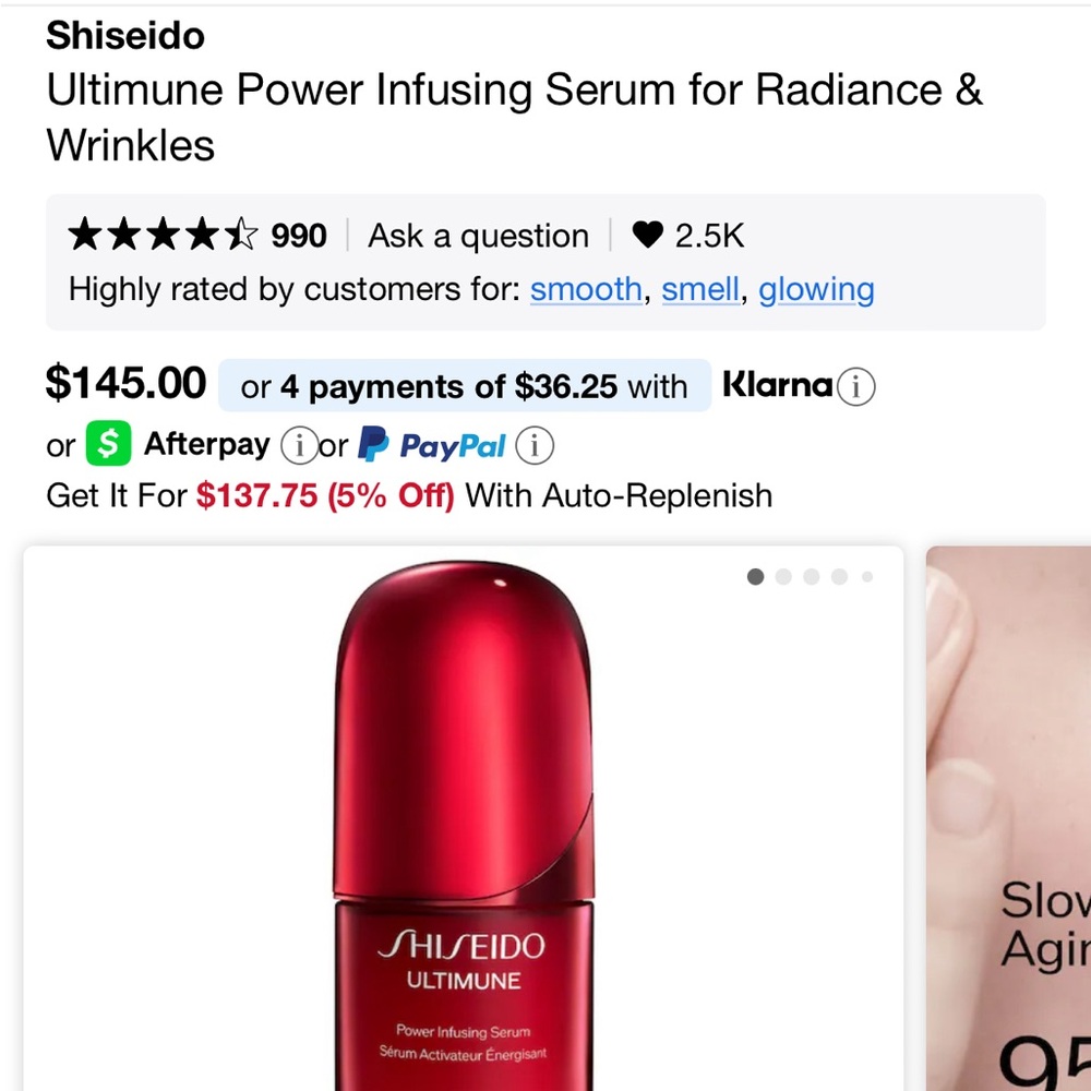 Shiseido Ultimune Limited Edition in Red and Blue